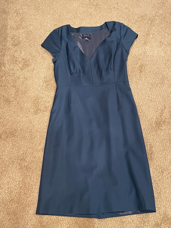 J Crew Super 120's Size 4 Blue Womens Sleeveless Dress - Etsy