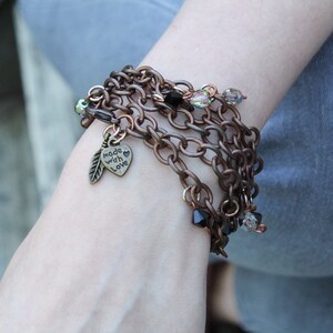 Beaded Chain Wrap Bracelet