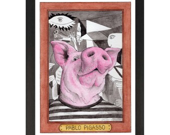 Pablo Pigasso / Pablo Picasso / Zooseum Art Print