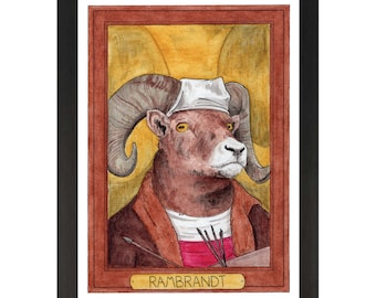 Rambrandt / Rembrandt / Zooseum Art Print