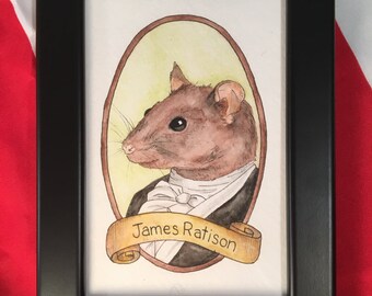 James Ratison / Animal Pun Illustration / aquarelle et encre / PreZOOdents / James Madison