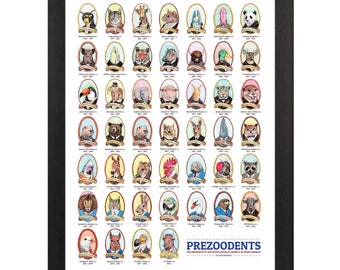 PreZOOdents Punny Animal Presidents Poster (18&quot;x24&quot;)