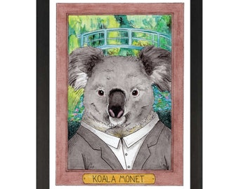 Koala Monet / Claude Monet / Zooseum Art Print