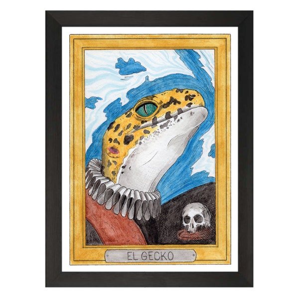 El Gecko / El Greco / Zooseum Art Print