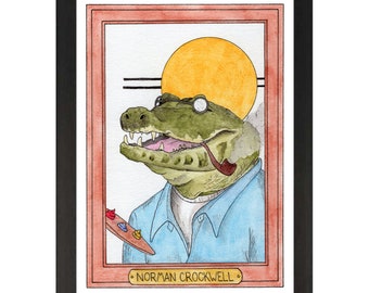 Norman Crockwell / Norman Rockwell / Zooseum Art Print