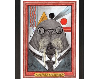 Walrusy Kandinsky / Wassily Kandinsky / Zooseum Art Print
