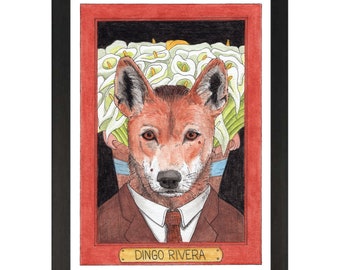 Dingo Rivera / Diego Rivera / Zooseum Art Print