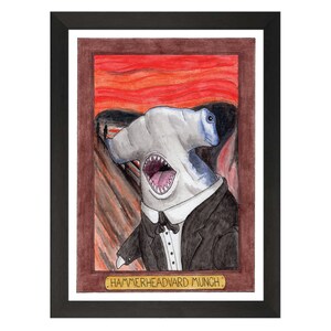 Hammerheadvard Munch / Edvard Munch / Zooseum Art Print