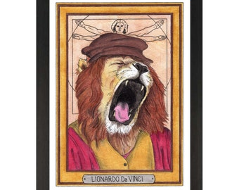 Lionardo Da Vinci / Leonardo Da Vinci / Zooseum Art Print