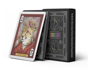 Zooseum Punny Animal Artists Playing Cards