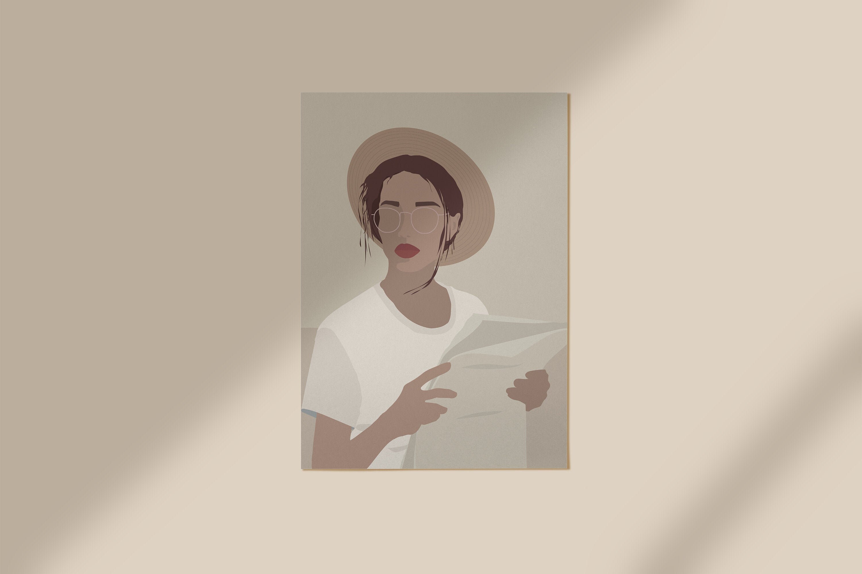 Vacay à Saint Tropez // Impression d'illustration Art Mural, de Décor La Maison