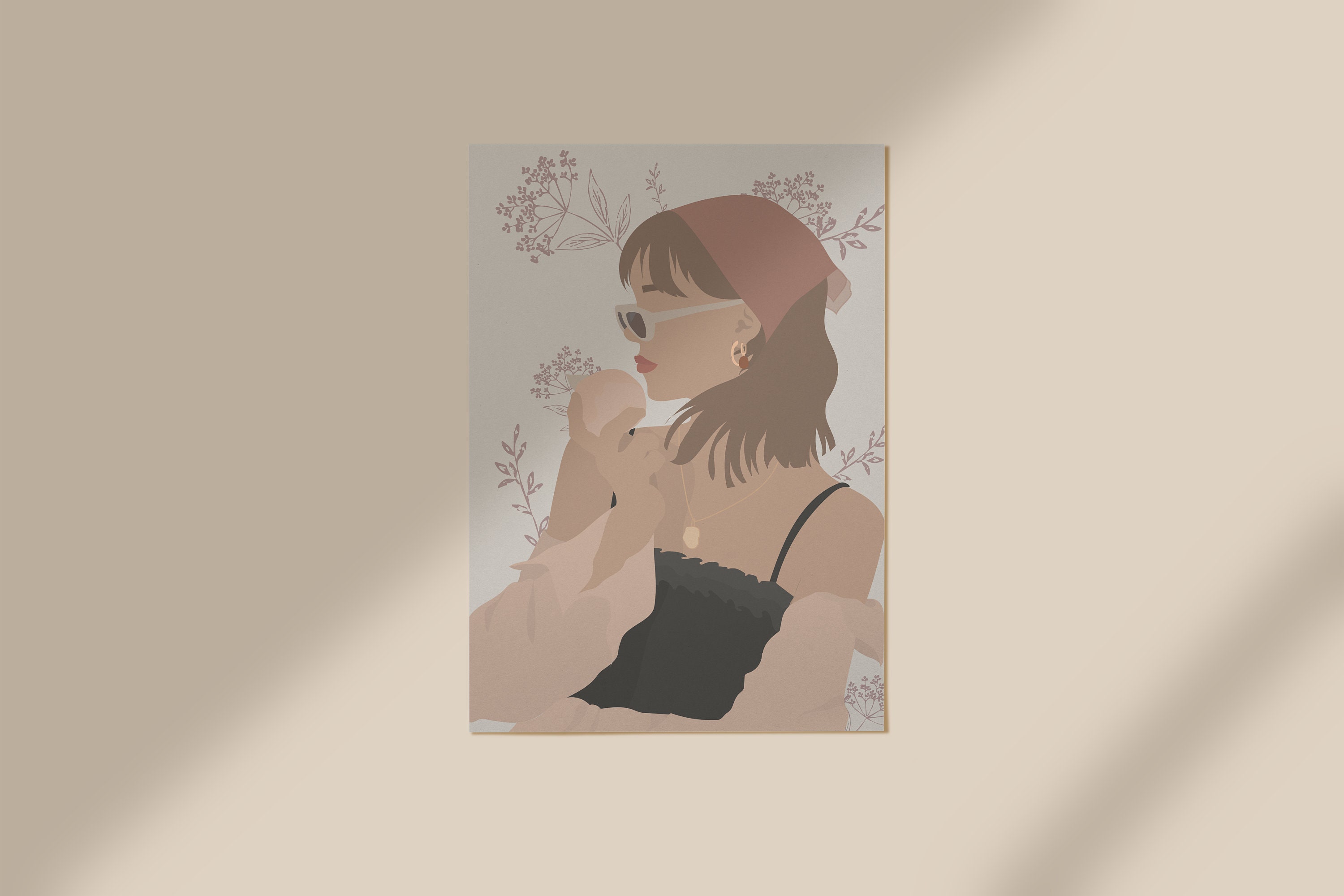 Dolce Vita // Impression d'illustration Art Mural, de Décor à La Maison