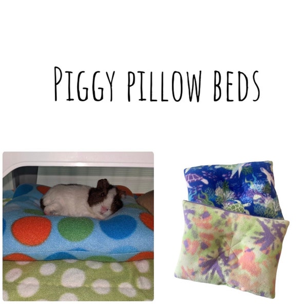 Pillow Beds - Guinea Pig Bed - Guinea Pig Fleece - Heathers Piggy Fleece - Guinea Pig Cage - Guinea Pig Cage Bed - Fleece Bed