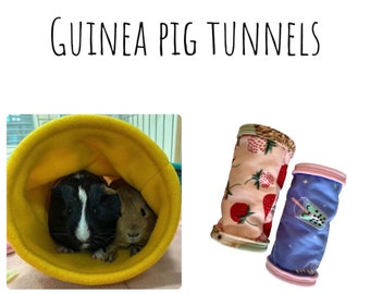 Tunnel - Guinea Pig Tunnel - Guinea Pig Fleece - Heathers Piggy Fleece - Guinea Pig Cage