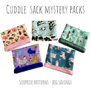 Cuddle Sack Mystery Pack - Guinea Pig - Hedgehog Cuddle Sack - Piggy Fleece - Snuggle Sack - Guinea Pig Fleece - Fleece Liner - Custom Cage