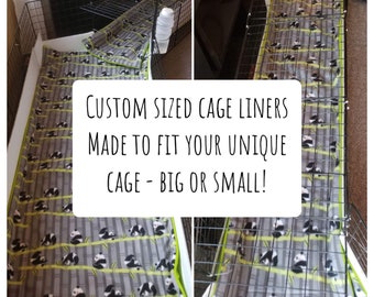 Custom Cage Liner - Guinea Pig Cage Liner - Fleece Cage Liner - CAGE LINERS - Hedgehog Cage - Uhaul - Hedgehog - Ferret Nation