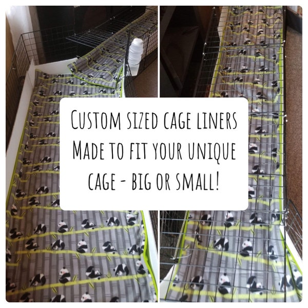 Custom Cage Liner - Guinea Pig Cage Liner - Fleece Cage Liner - CAGE LINERS - Hedgehog Cage - Uhaul - Hedgehog - Ferret Nation