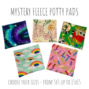 Guinea Pig Fleece Mystery Potty Pad - Pee Pad - Cage Liners - Guinea Pig Potty Pad - Piggy Fleece