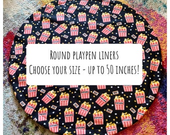 Round Playpen Liners - Guinea Pig Cage Liners - Custom Liners - Fleece Liners - Potty Pad - Hedgehog - Rabbit - Circle Liners