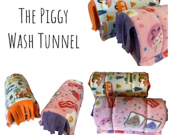 Guinea Pig Tunnel - Fleece Forest - Foam Tunnel - Guinea Pig Fleece - Guinea Pig Toy - Cozy Tunnel - Guinea Pig Cage