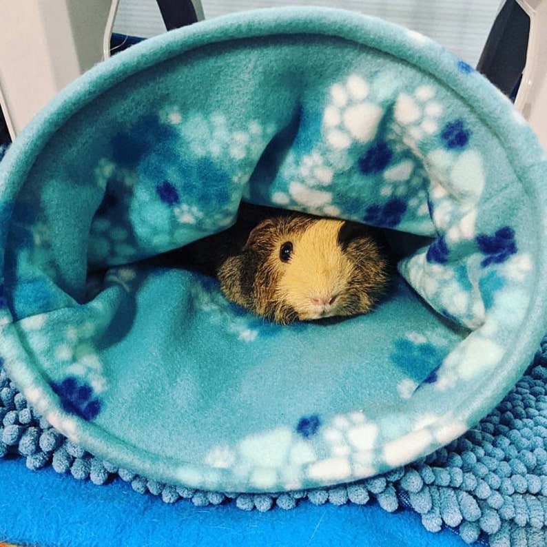 Guinea Pig Cage Accessories Tunnel Cuddle Sack Cuddle Etsy