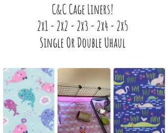Small pet Rat Flowers and Butterflies Cage Liner 1x2 C/&C 14 x 28 Hedgehog Guinea Pig Hamster