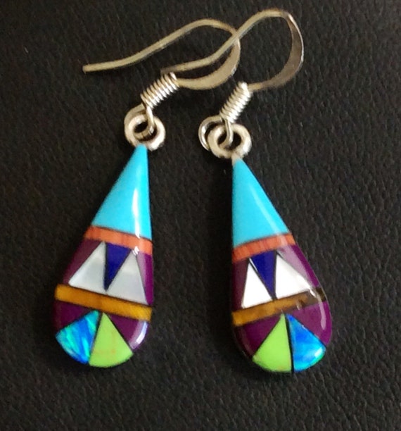 Turquoise with Multiple Gemstone Handcrafted Vint… - image 4