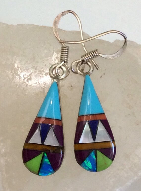 Turquoise with Multiple Gemstone Handcrafted Vint… - image 8