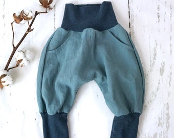 Knickerbocker, Leinen, Baby & Kind, ocean green