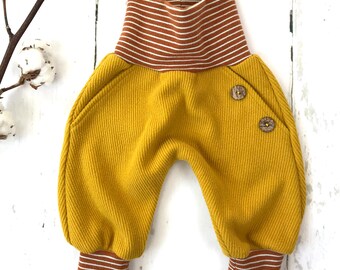 Lässige Pumphose / Bloomer Baby & Kind, Cord-Sweat, senfgelb