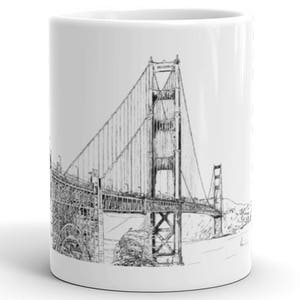 San Francisco Golden Gate Bridge Mug California Mug Etsy