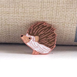Hedgehog Enamel Pin | Hedgehog Pin | Hedgehog Lover Hedgehog Gift Drawing Woodland Creature Pin Woodland Animal Pin Hedgehog Lapel Pin