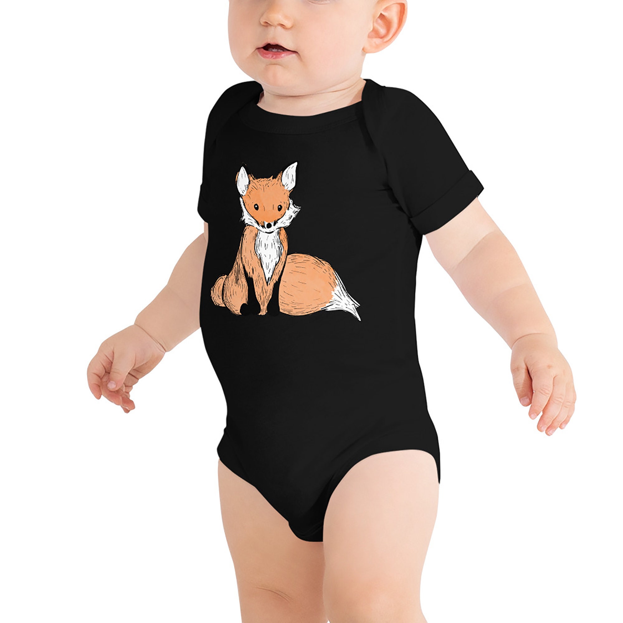 Fox Infant Bodysuit Fox Baby Clothing Animal Baby Outfit Etsy