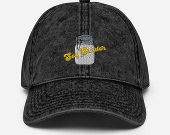 Sourdough Self Starter Embroidered Vintage Cotton Twill Cap | Fermentation Gift