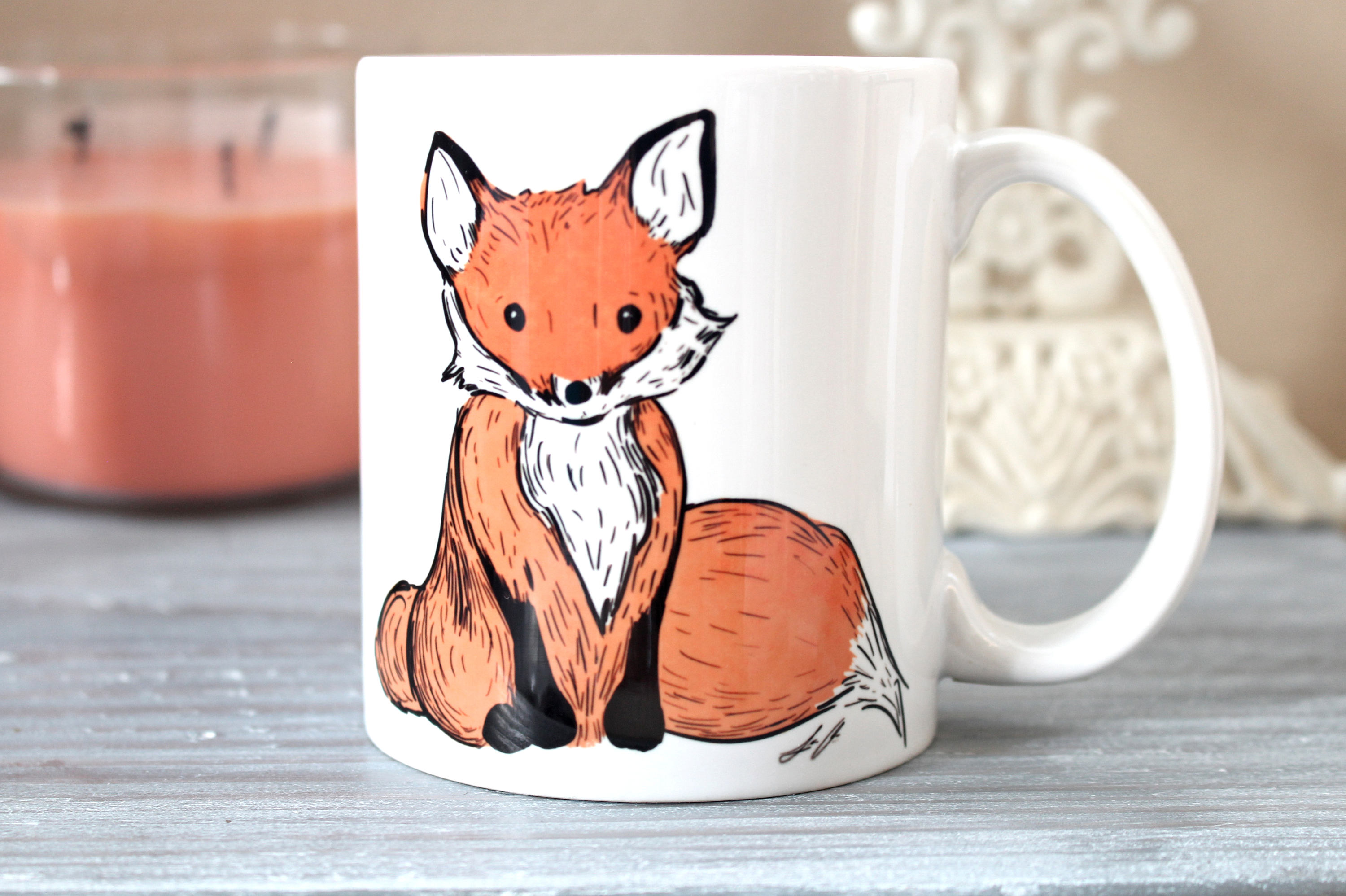 Fox Coffee Mug Woodland Animal Gift