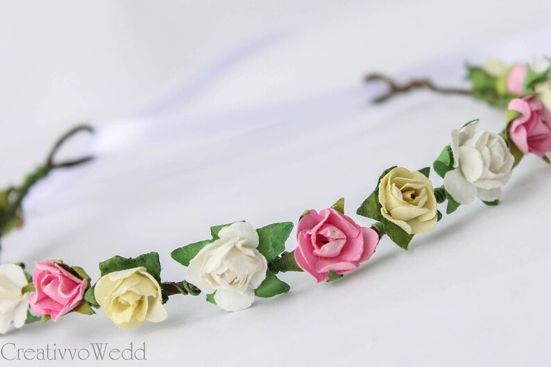 Flower Headpiece Natural Flower Crown Bridal Flower Halo Floral Garland Floral halo Flower Girl Crown Bridesmaid Garland