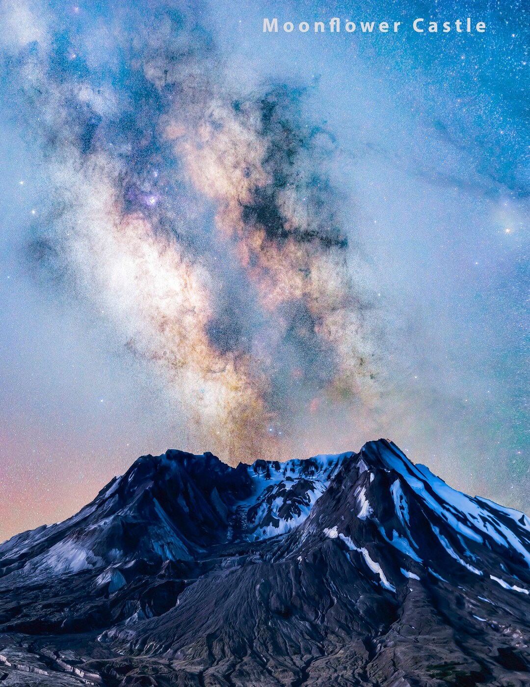 MILKY WAY Mt St Helens Washington Photograph, Washington Wall Art Print ...
