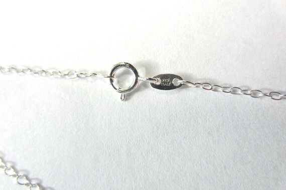 Infinity Stone Sterling Silver Zirconia Infinity Necklace, Silver Infinity