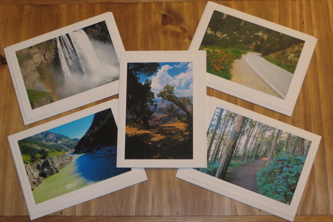 Blank Photo Note Cards Landscape Cards Photo Greeting Cards Etsy