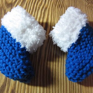 Blue Baby Booties, Knitted Baby Booties, Baby Slippers,  Baby Booties,  Baby Boy, Baby Girl, Baby Gift, 0-3 months