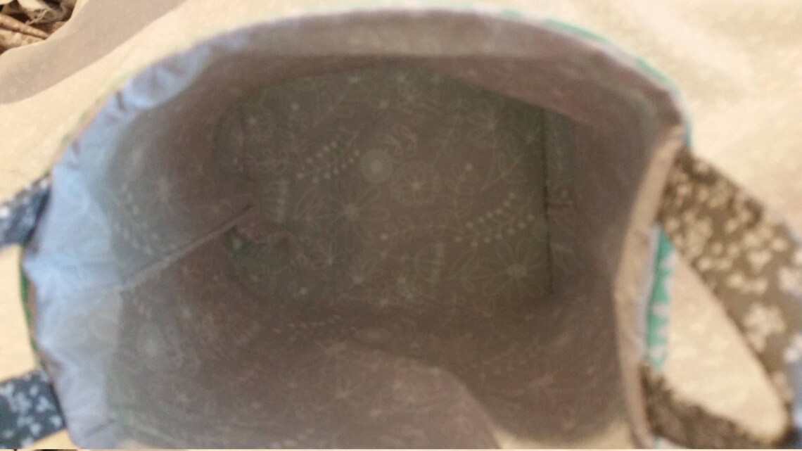 Gray fabric basket Etsy