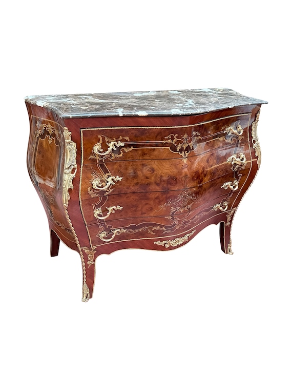 Louis XV ormolu mounted French style Commode