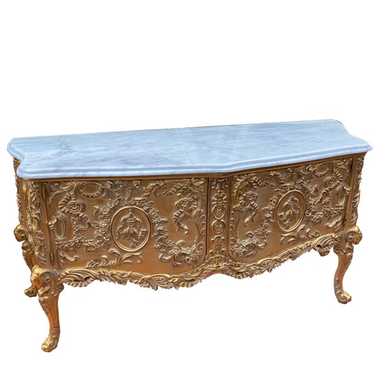 Special order* French Louis XV hand carved buffet - 6ft long