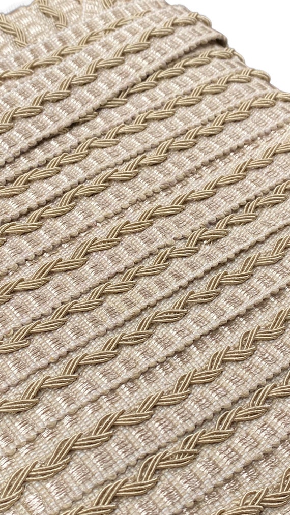 1” Handmade double-wide braided Gimp - Trim by the yard