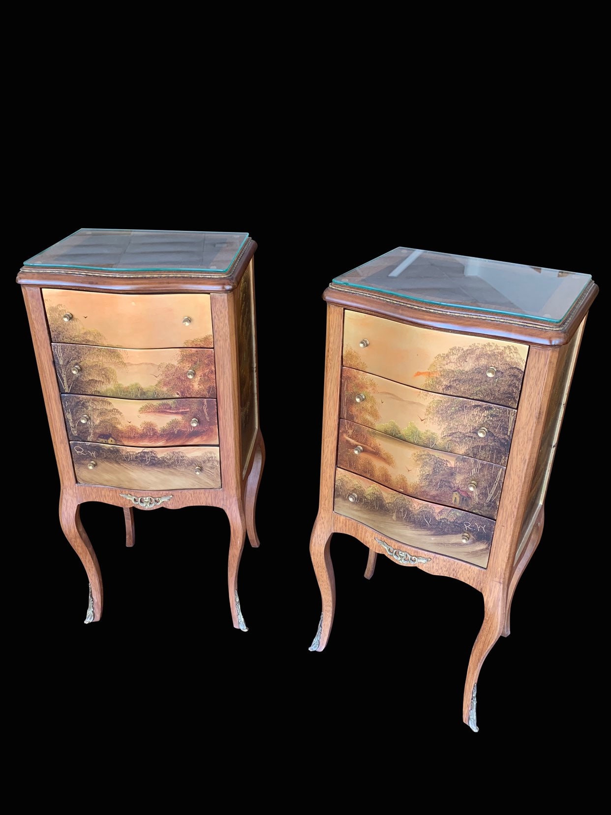 Hand Painted Accent Tables - Hand Painted Accent Tables