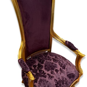 French high back accent chairs