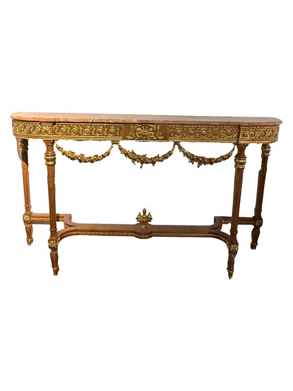 19th Century French Louis XVI style freestanding console table