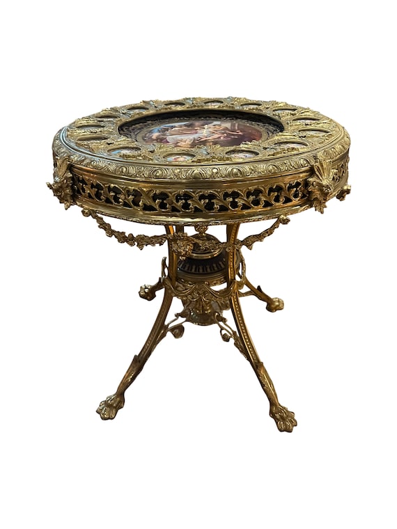 Special Order* Napoleon III porcelain mounted center table