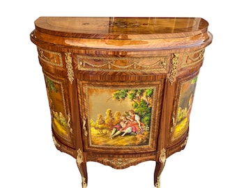 Louis XV French style Halfmoon Commode