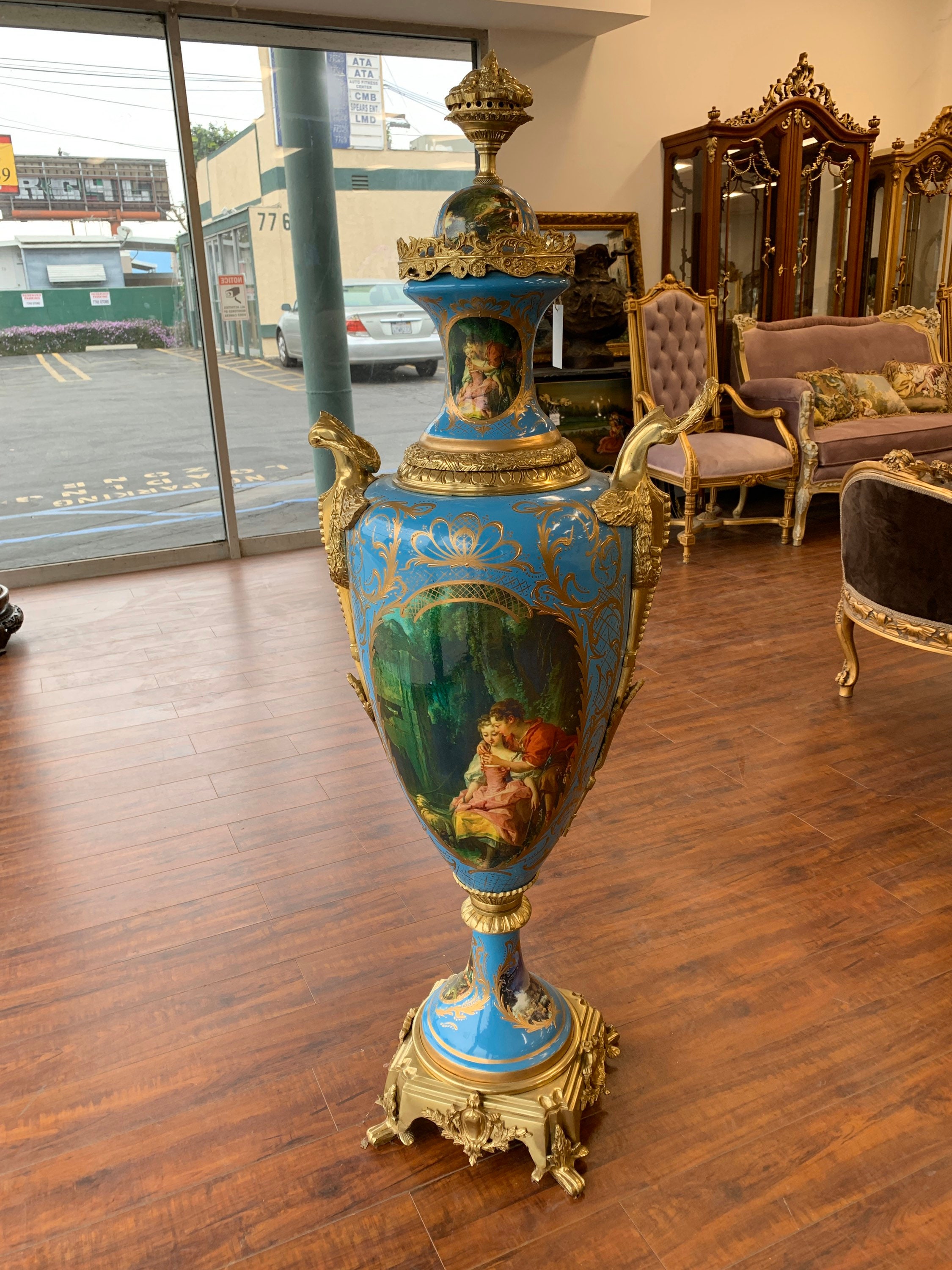 SOLD* French style vase 5ft tall